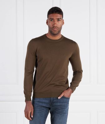 Sweter męski na wiosnę BOSS BLACK ze sklepu: Gomez Fashion Store w kategorii: Swetry męskie - zdjęcie 874714-BD9-10338_BB234M000154361