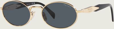 złoty Okulary przeciwsłoneczne damskie PRADA ze sklepu: Gomez Fashion Store w kategorii: Okulary przeciwsłoneczne damskie
