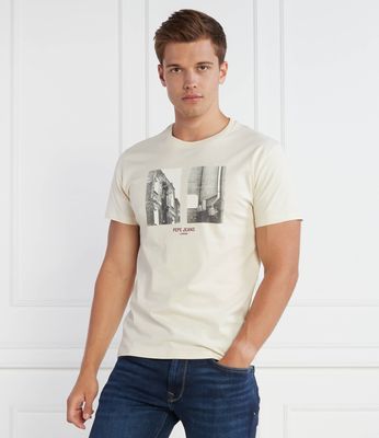 Pepe Jeans London - T-shirt męski ze sklepu: Gomez Fashion Store w kategorii: T-shirty męskie - zdjęcie 874714-BD9-10338_PJ234M000015804