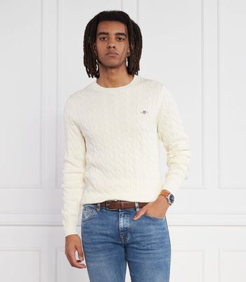 Sweter męski casualowy Gant ze sklepu: Gomez Fashion Store w kategorii: Swetry męskie - zdjęcie 874714-BD9-10338_GA234M000025130