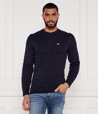 Gant - Sweter męski zimowy casual ze sklepu: Gomez Fashion Store w kategorii: Swetry męskie - zdjęcie 874714-BD9-10338_GA234M000025433