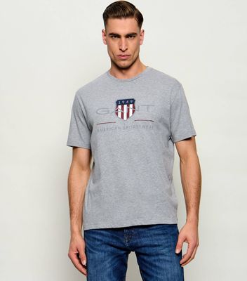T-shirt męski letni Gant ze sklepu: Gomez Fashion Store w kategorii: T-shirty męskie - zdjęcie 874714-BD9-10338_GA234M000007930