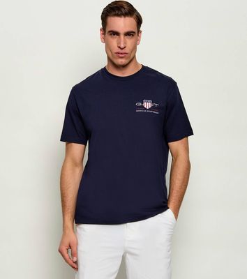 T-shirt męski wiosenny Gant ze sklepu: Gomez Fashion Store w kategorii: T-shirty męskie - zdjęcie 874714-BD9-10338_GA234M000014433