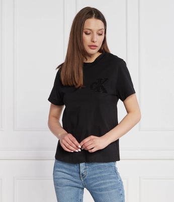 Calvin Klein Jeans - Bluzka damska ze sklepu: Gomez Fashion Store w kategorii: Bluzki damskie - zdjęcie 874714-BD9-10338_CJ234W000042A81
