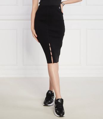 Spódnica elegancka Calvin Klein Jeans ze sklepu: Gomez Fashion Store w kategorii: Spódnice - zdjęcie 874714-BD9-10338_CJ234W000059A81