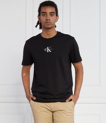 Calvin Klein Jeans - T-shirt męski młodzieżowy ze sklepu: Gomez Fashion Store w kategorii: T-shirty męskie - zdjęcie 874714-BD9-10338_CJ234M000026A81