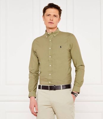Koszula męska z kołnierzykiem button down Polo Ralph Lauren ze sklepu: Gomez Fashion Store w kategorii: Koszule męskie - zdjęcie 874714-BD9-10338_PR234M000007NR5