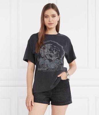 Bluzka damska w stylu młodzieżowym wiosenna The Kooples ze sklepu: Gomez Fashion Store w kategorii: Bluzki damskie - zdjęcie 874714-BD9-10338_TK234W000012003