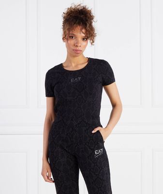 Bluzka damska casual EA7 ze sklepu: Gomez Fashion Store w kategorii: Bluzki damskie - zdjęcie 874714-BD9-10338_E7235W000026B47