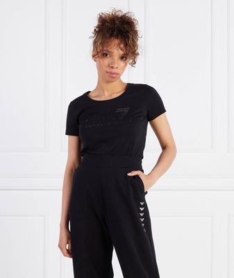 Bluzka damska młodzieżowa casualowa EA7 ze sklepu: Gomez Fashion Store w kategorii: Bluzki damskie - zdjęcie 874714-BD9-10338_E7235W000078012
