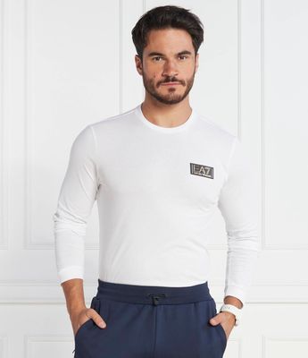 T-shirt męski casual EA7 ze sklepu: Gomez Fashion Store w kategorii: T-shirty męskie - zdjęcie 874714-BD9-10338_E7235M000068100