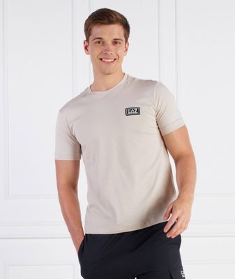 T-shirt męski na wiosnę casual EA7 ze sklepu: Gomez Fashion Store w kategorii: T-shirty męskie - zdjęcie 874714-BD9-10338_E7235M000137966