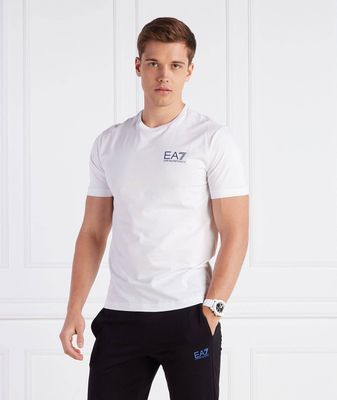 T-shirt męski na wiosnę EA7 ze sklepu: Gomez Fashion Store w kategorii: T-shirty męskie - zdjęcie 874714-BD9-10338_E7235M000139169