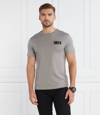 T-shirt męski casual EA7 ze sklepu: Gomez Fashion Store w kategorii: T-shirty męskie - zdjęcie 874714-BD9-10338_E7235M000141976