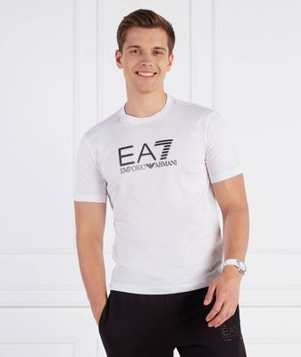 T-shirt męski w stylu młodzieżowym EA7 ze sklepu: Gomez Fashion Store w kategorii: T-shirty męskie - zdjęcie 874714-BD9-10338_E7235M000146100