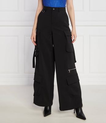 Spodnie damskie w stylu retro na jesień Patrizia Pepe ze sklepu: Gomez Fashion Store w kategorii: Spodnie damskie - zdjęcie 874714-BD9-10338_PK234W000120049