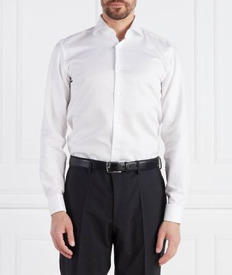 Koszula męska z klasycznym kołnierzykiem BOSS BLACK ze sklepu: Gomez Fashion Store w kategorii: Koszule męskie - zdjęcie 874714-BD9-10338_BB232M000340100