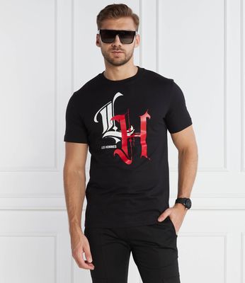 Les Hommes - T-shirt męski młodzieżowy ze sklepu: Gomez Fashion Store w kategorii: T-shirty męskie - zdjęcie 874714-BD9-10338_HM235M000021900