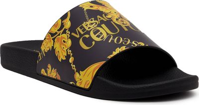 Versace Jeans Couture - Klapki damskie na lato ze sklepu: Gomez Fashion Store w kategorii: Klapki damskie - zdjęcie 874714-BD9-10338_VR235W000140A06