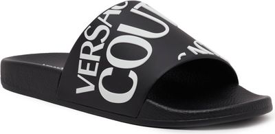 Klapki damskie na lato Versace Jeans Couture ze sklepu: Gomez Fashion Store w kategorii: Klapki damskie - zdjęcie 874714-BD9-10338_VR235W000141899