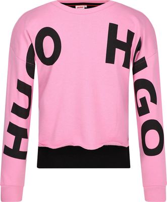 HUGO KIDS - Bluza dziewczęca na zimę na wiosnę ze sklepu: Gomez Fashion Store w kategorii: Bluzy dziewczęce