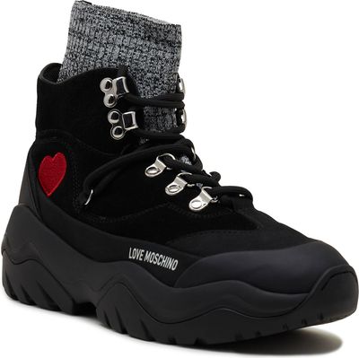 Buty trekkingowe damskie na zimę Love Moschino ze sklepu: Gomez Fashion Store w kategorii: Buty trekkingowe damskie - zdjęcie 874714-BD9-10338_LM235W000053001
