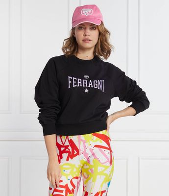 Bluza damska casualowa jesienna Chiara Ferragni ze sklepu: Gomez Fashion Store w kategorii: Bluzy damskie - zdjęcie 874714-BD9-10338_CF235W000005899