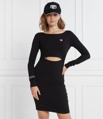 Sukienka casualowa dopasowana Chiara Ferragni ze sklepu: Gomez Fashion Store w kategorii: Sukienki - zdjęcie 874714-BD9-10338_CF235W000010899