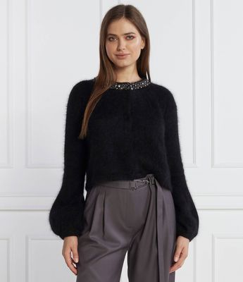 Sweter damski casual Liu Jo ze sklepu: Gomez Fashion Store w kategorii: Swetry damskie - zdjęcie 874714-BD9-10338_LC235W000015222