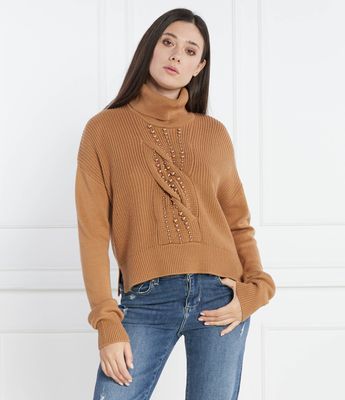 Sweter damski na zimę Liu Jo ze sklepu: Gomez Fashion Store w kategorii: Swetry damskie - zdjęcie 874714-BD9-10338_LJ235W000066M76