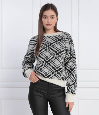 Sweter damski casual Liu Jo ze sklepu: Gomez Fashion Store w kategorii: Swetry damskie - zdjęcie 874714-BD9-10338_LJ235W000078R74