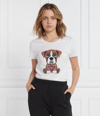 Bluzka damska Liu Jo ze sklepu: Gomez Fashion Store w kategorii: Bluzki damskie - zdjęcie 874714-BD9-10338_LJ235W000114R94