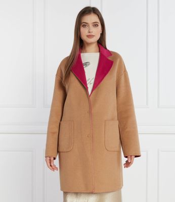 Płaszcz damski casual na jesień Liu Jo ze sklepu: Gomez Fashion Store w kategorii: Płaszcze damskie - zdjęcie 874714-BD9-10338_LJ235W000140S20