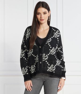 Sweter damski casual na zimę Liu Jo ze sklepu: Gomez Fashion Store w kategorii: Swetry damskie - zdjęcie 874714-BD9-10338_LJ235W000158R82
