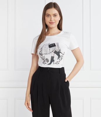 Bluzka damska na wiosnę młodzieżowa Liu Jo ze sklepu: Gomez Fashion Store w kategorii: Bluzki damskie - zdjęcie 874714-BD9-10338_LJ235W000163S28