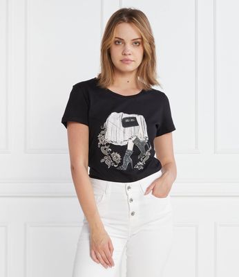 Liu Jo - Bluzka damska na wiosnę młodzieżowa ze sklepu: Gomez Fashion Store w kategorii: Bluzki damskie - zdjęcie 874714-BD9-10338_LJ235W000163S29