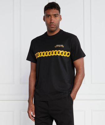 T-shirt męski na wiosnę Versace Jeans Couture ze sklepu: Gomez Fashion Store w kategorii: T-shirty męskie - zdjęcie 874714-BD9-10338_VR235M000018A06