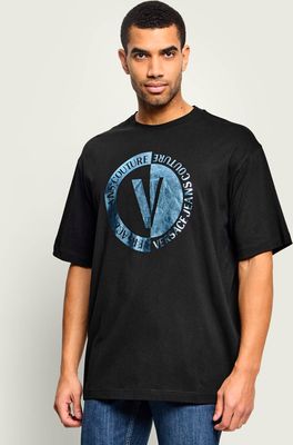 T-shirt męski wiosenny Versace Jeans Couture ze sklepu: Gomez Fashion Store w kategorii: T-shirty męskie
