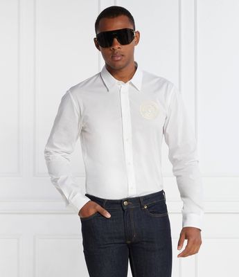 Koszula męska elegancka Versace Jeans Couture ze sklepu: Gomez Fashion Store w kategorii: Koszule męskie - zdjęcie 874714-BD9-10338_VR235M000033003