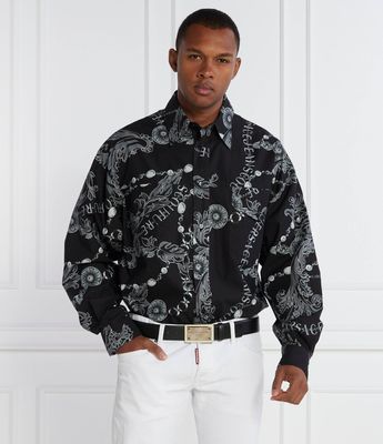 Versace Jeans Couture - Koszula męska jesienna młodzieżowa ze sklepu: Gomez Fashion Store w kategorii: Koszule męskie - zdjęcie 874714-BD9-10338_VR235M000035899