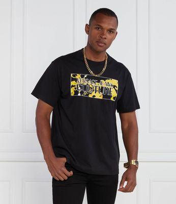 T-shirt męski młodzieżowy na wiosnę Versace Jeans Couture ze sklepu: Gomez Fashion Store w kategorii: T-shirty męskie - zdjęcie 874714-BD9-10338_VR235M000056A06
