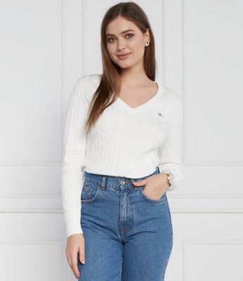Sweter damski zimowy Gant ze sklepu: Gomez Fashion Store w kategorii: Swetry damskie - zdjęcie 874714-BD9-10338_GA234W000014113
