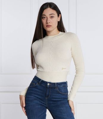 Sweter damski casual Guess ze sklepu: Gomez Fashion Store w kategorii: Swetry damskie - zdjęcie 874714-BD9-10338_GJ235W000055O09