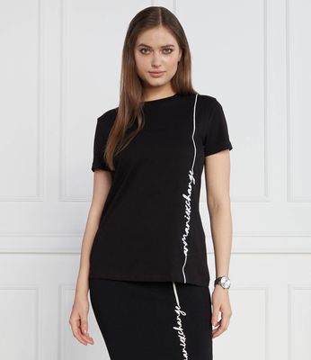 Bluzka damska wiosenna Armani Exchange ze sklepu: Gomez Fashion Store w kategorii: Bluzki damskie - zdjęcie 874714-BD9-10338_AX235W000035102