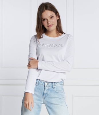 Bluzka damska Armani Exchange ze sklepu: Gomez Fashion Store w kategorii: Bluzki damskie - zdjęcie 874714-BD9-10338_AX235W000098101