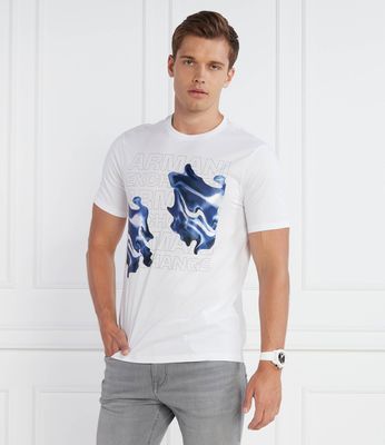 T-shirt męski w stylu młodzieżowym Armani Exchange ze sklepu: Gomez Fashion Store w kategorii: T-shirty męskie - zdjęcie 874714-BD9-10338_AX235M000097100