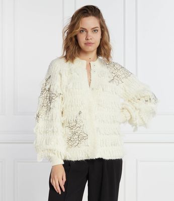 Sweter damski na zimę Twinset ze sklepu: Gomez Fashion Store w kategorii: Swetry damskie - zdjęcie 874714-BD9-10338_TS234W000030299