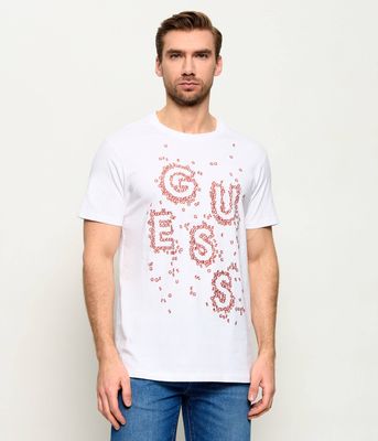 Guess - T-shirt męski na wiosnę ze sklepu: Gomez Fashion Store w kategorii: T-shirty męskie - zdjęcie 874714-BD9-10338_GJ235M000020F11
