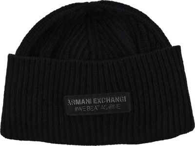 Czapka zimowa damska Armani Exchange ze sklepu: Gomez Fashion Store w kategorii: Czapki zimowe damskie - zdjęcie 874714-BD9-10338_AX235M000133020