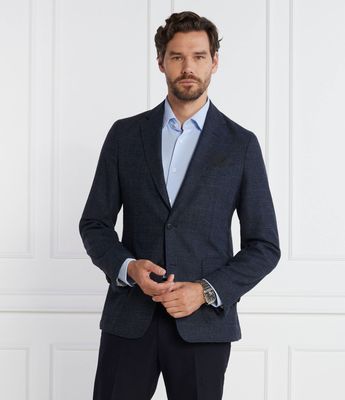 Marynarka męska elegancka na jesień BOSS BLACK ze sklepu: Gomez Fashion Store w kategorii: Marynarki męskie - zdjęcie 874714-BD9-10338_BB235M000134404